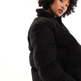 Dickies Mount Hope Borg Puffer Jacket In Black