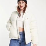 Dickies Red Chute Borg Puffer Jacket In Cream