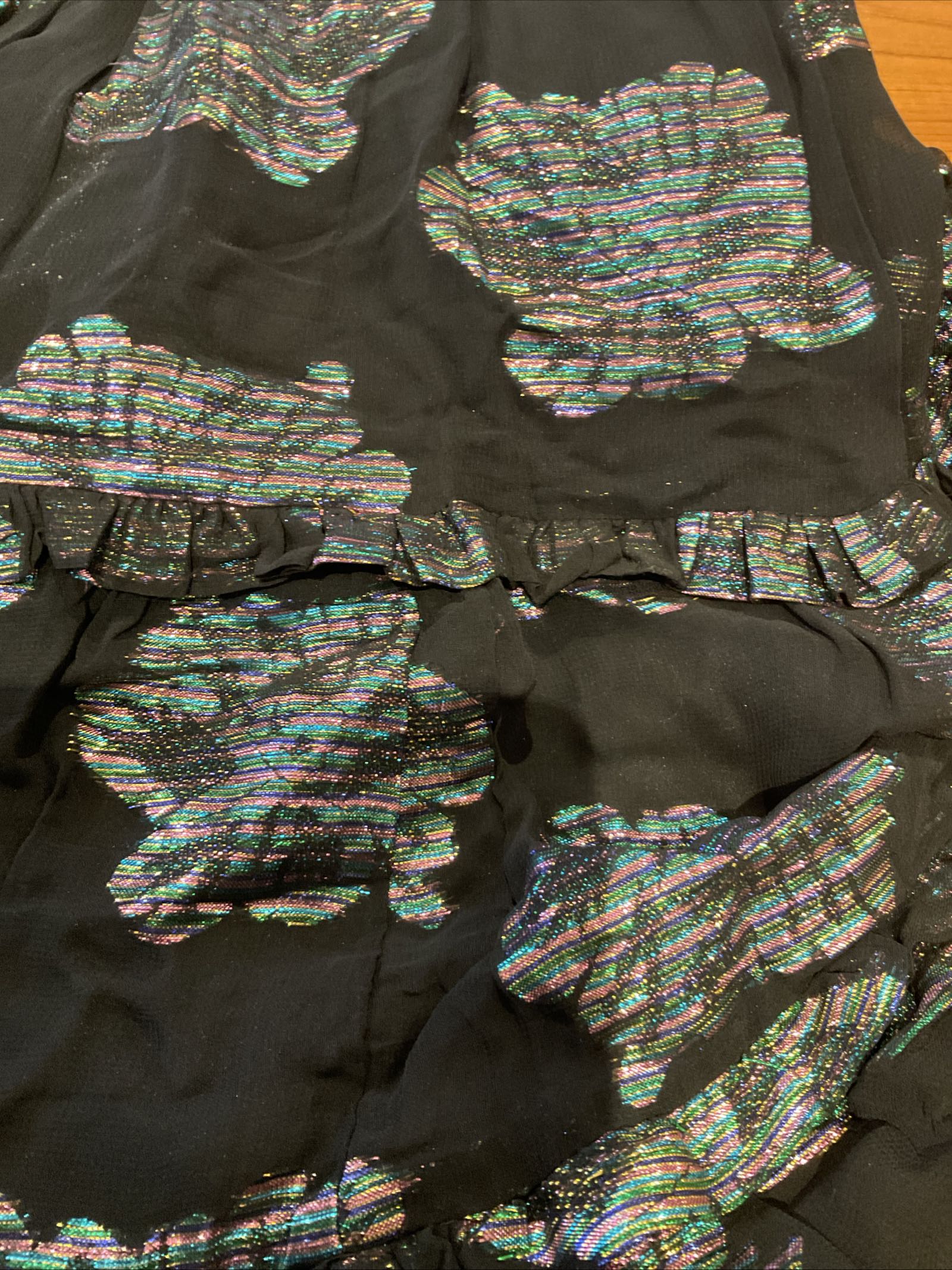 Simply Be Black Mini with Floral Foiling Print
