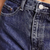 Dr Denim Echo Spiral Cut Straight Leg Jeans In Mid Blue