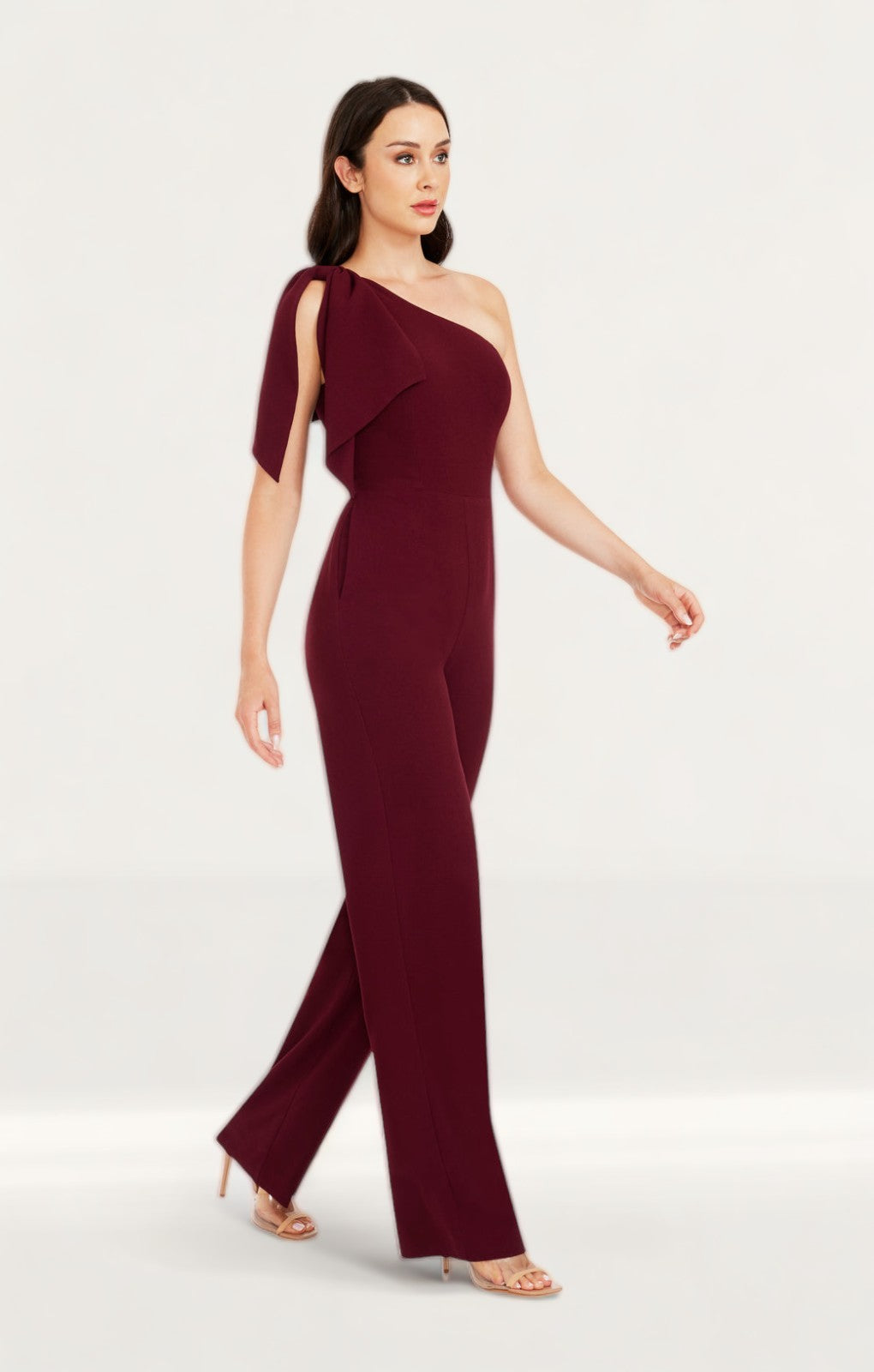 Dress The Population Burgundy Tiffany Jumpsuit product image