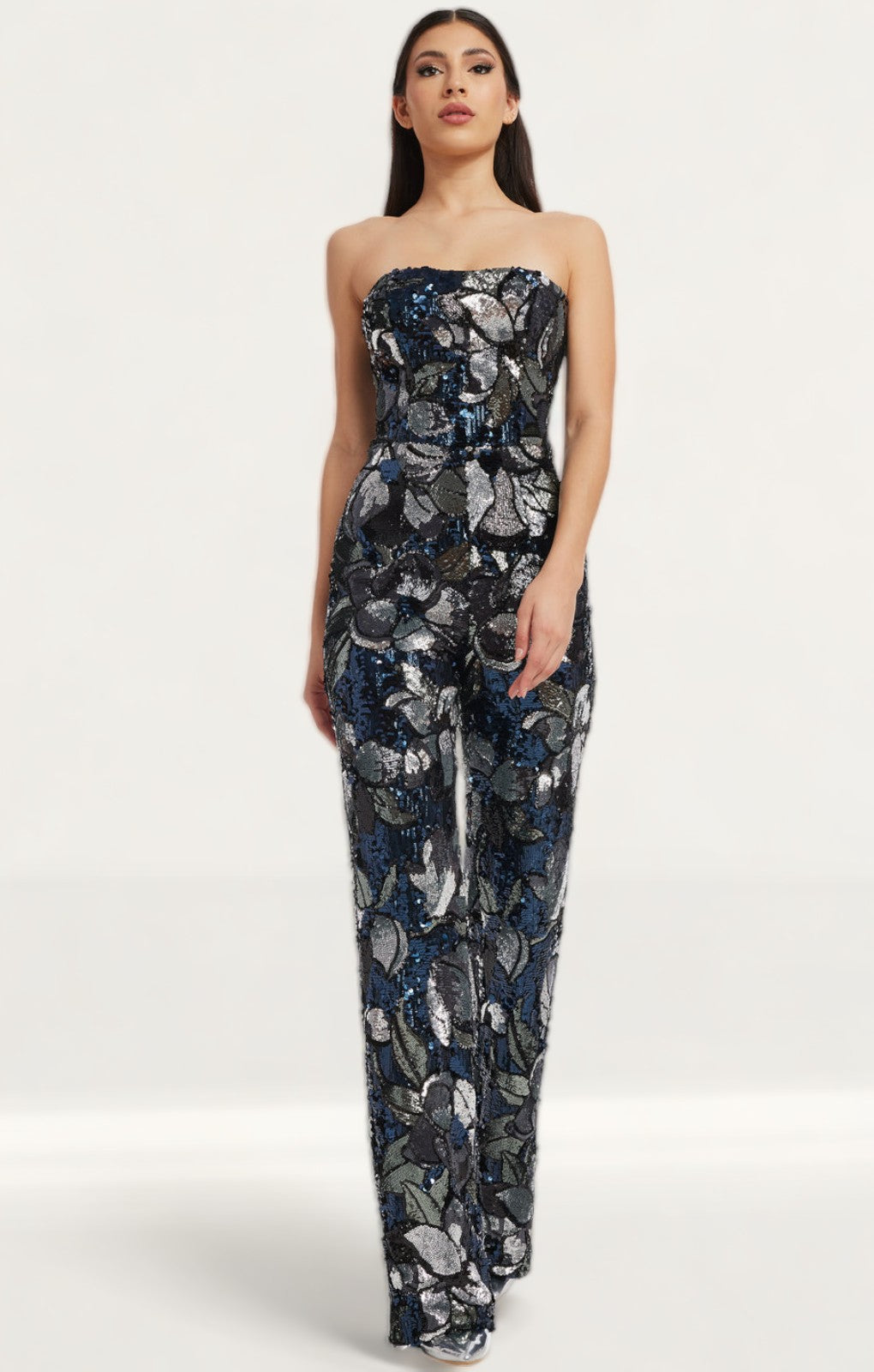 Dress The Population Multi Navy Andy Jumpsuit