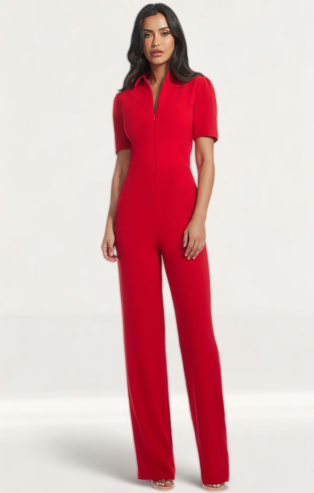 Dress The Population Red Gloria Jumpsuit