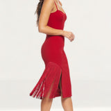 Dress The Population Rory Garnet Midi Dress product image