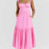 House of CB Elia French Pink Midi SunDress