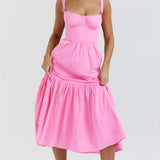 House of CB Elia French Pink Midi SunDress