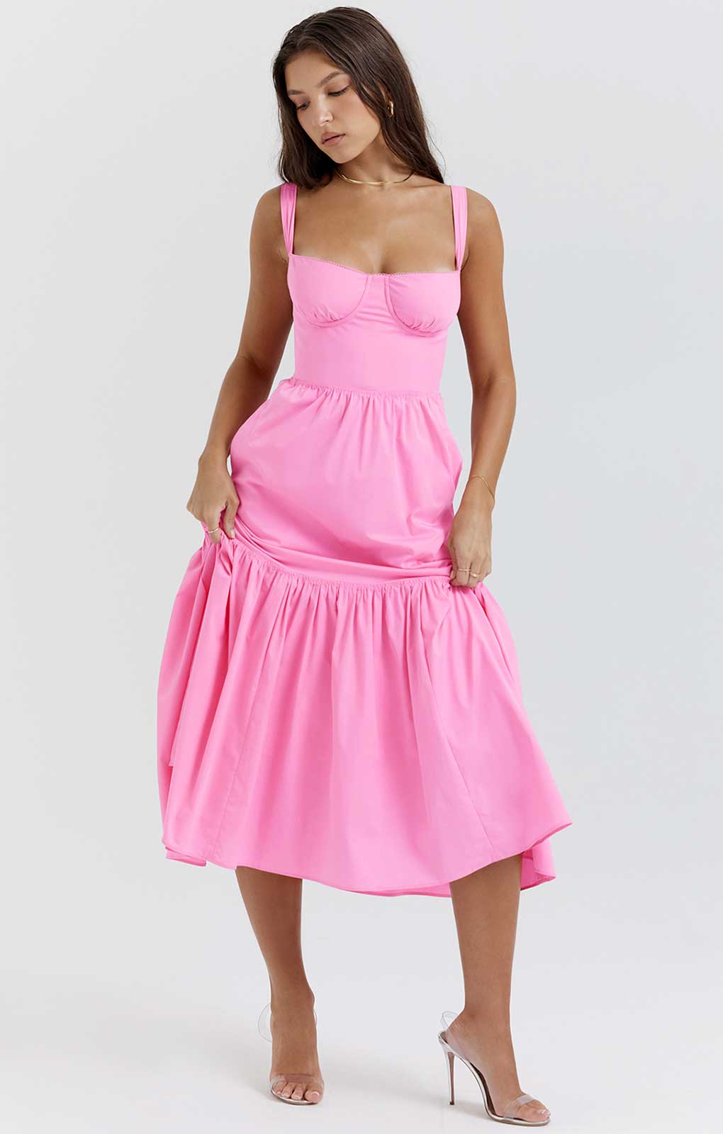 House of CB Elia French Pink Midi SunDress