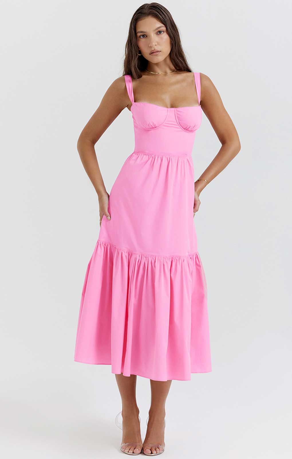 House of CB Elia French Pink Midi SunDress product image