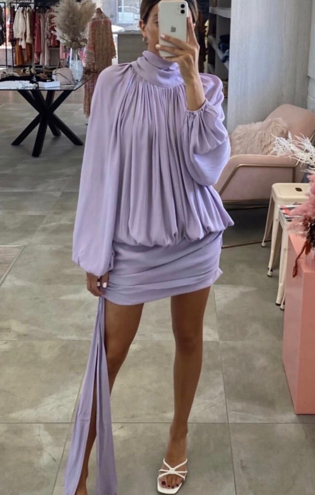 Elliatt Lilac Amourette Mini Dress