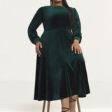 Simply Be Etta Velour Dress