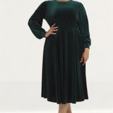 Simply Be Etta Velour Dress
