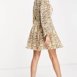 French Connection Eva Ruffled Mini Dress Classic Cream
