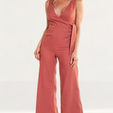 Finders Keepers Breezeblocks Papaya Jumpsuit
