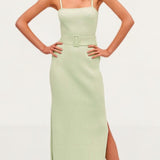 Finders Keepers Briggite Green Knit Dress