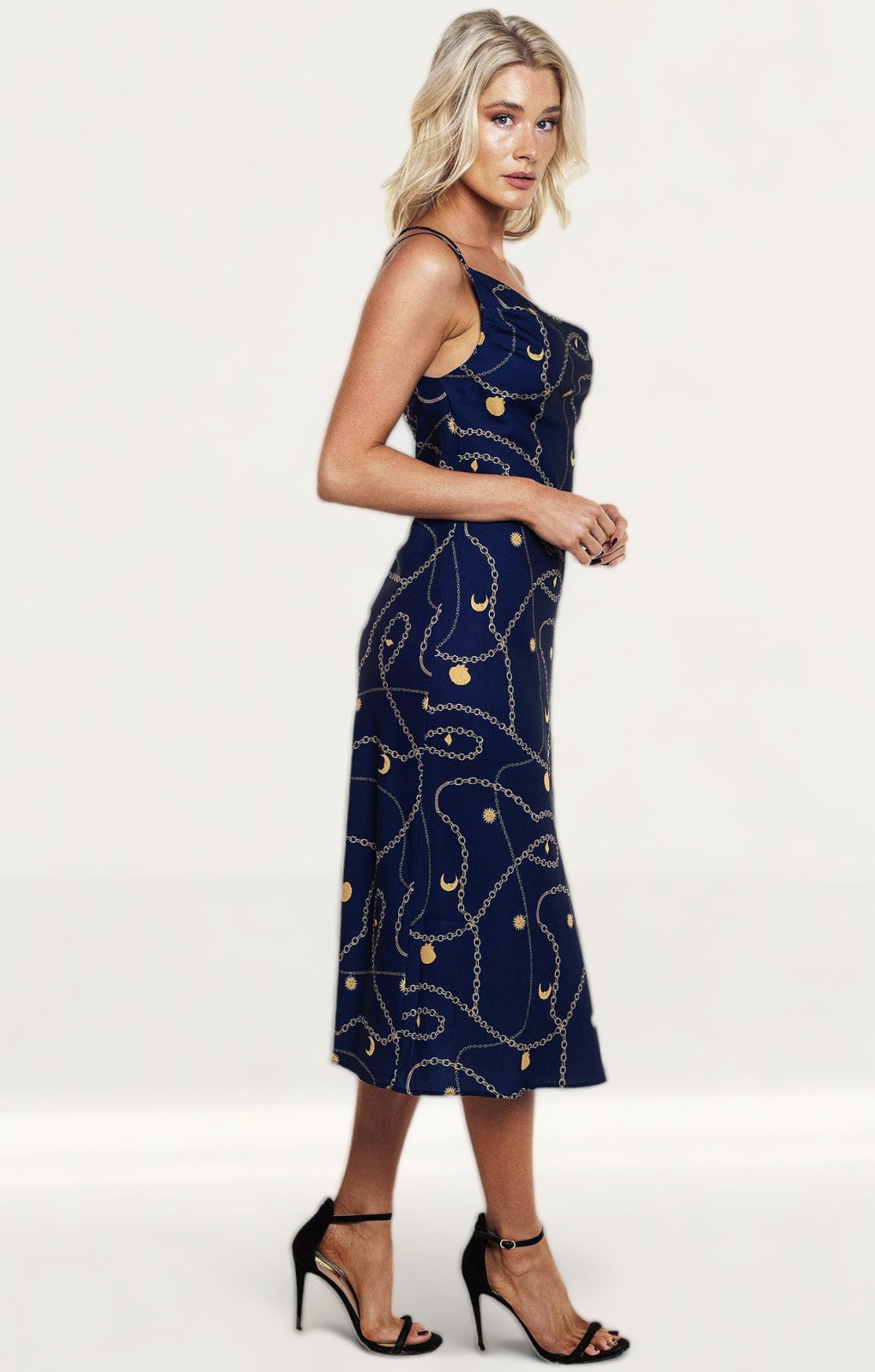 Finders Keepers Navy Chains Dress