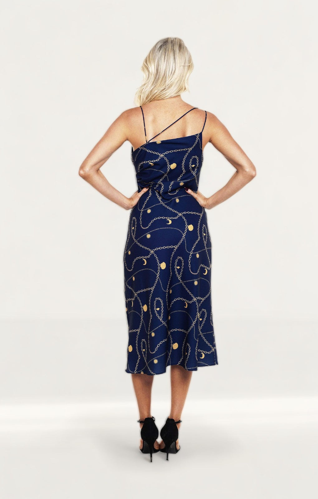 Finders Keepers Navy Chains Dress