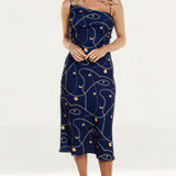 Finders Keepers Navy Chains Dress