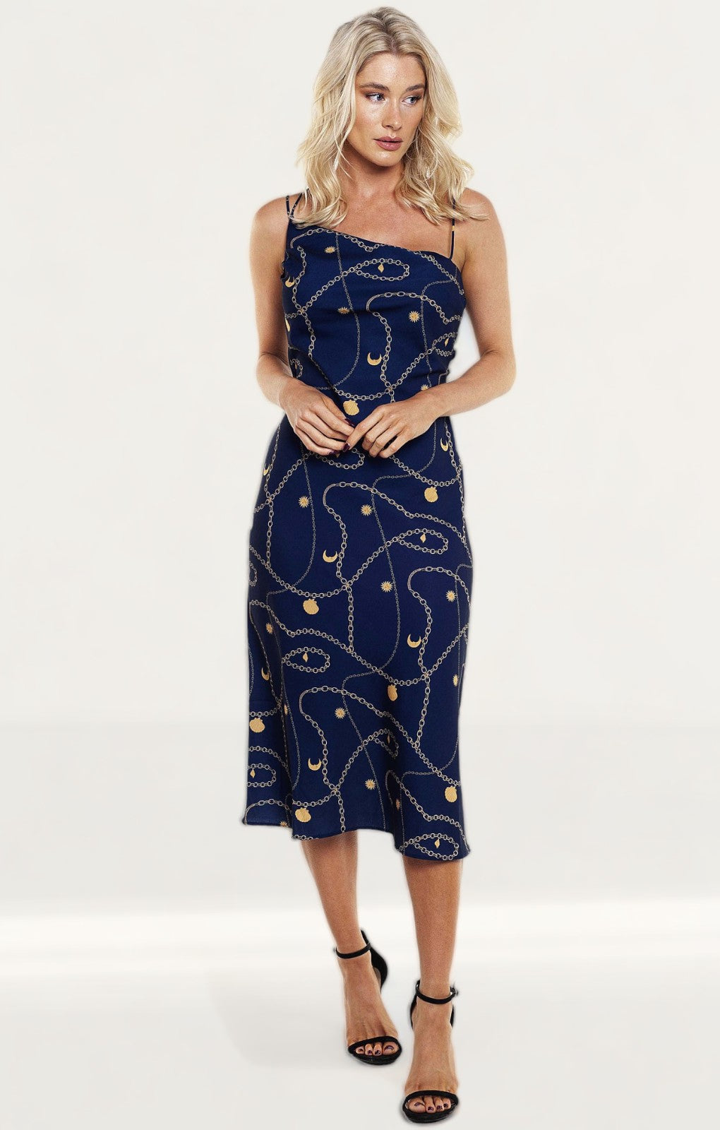 Finders Keepers Navy Chains Dress