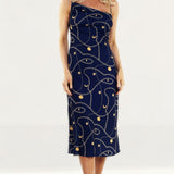 Finders Keepers Navy Chains Dress