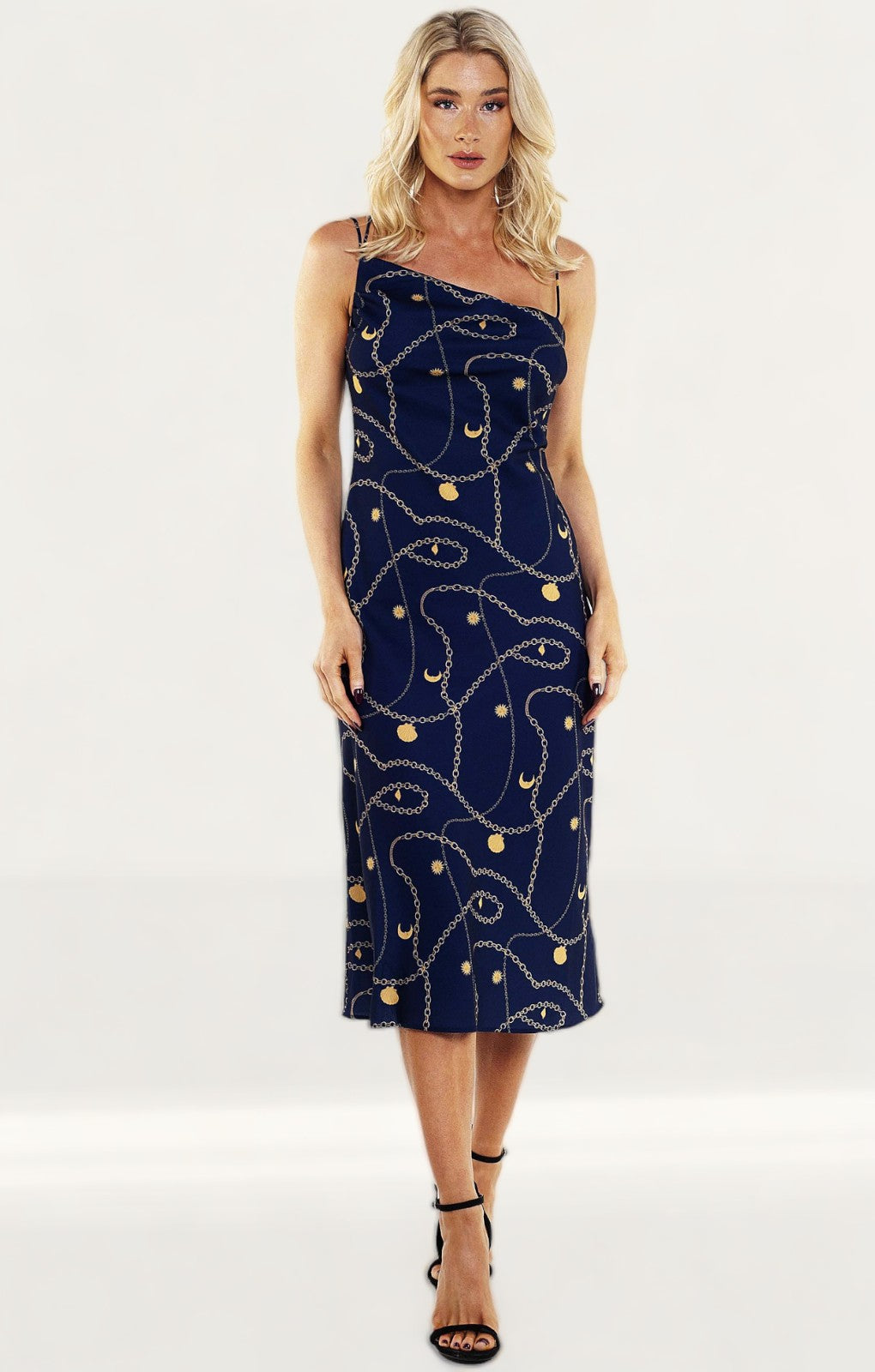 Finders Keepers Navy Chains Dress