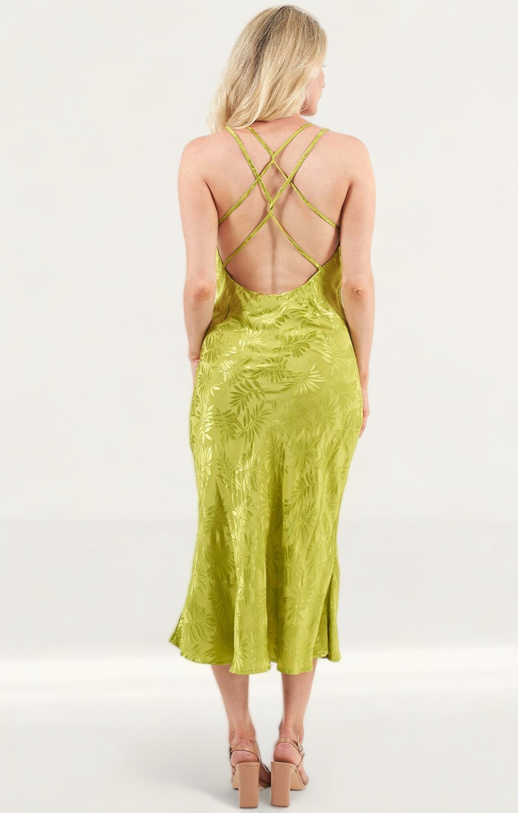 Finders Keepers Green Vacancies Midi Dress