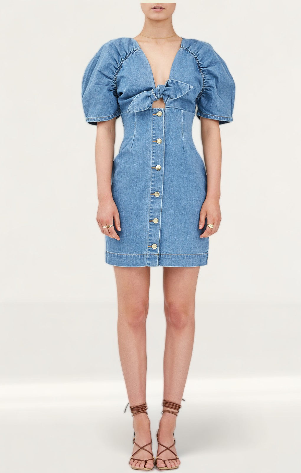 Finders Keepers Paloma Denim Mini Dress