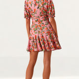 Finders Keepers Pink Clementine Wrap Dress