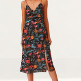 Finders Keepers Black Tropical Sally Dress