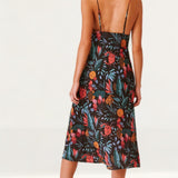 Finders Keepers Black Tropical Sally Dress