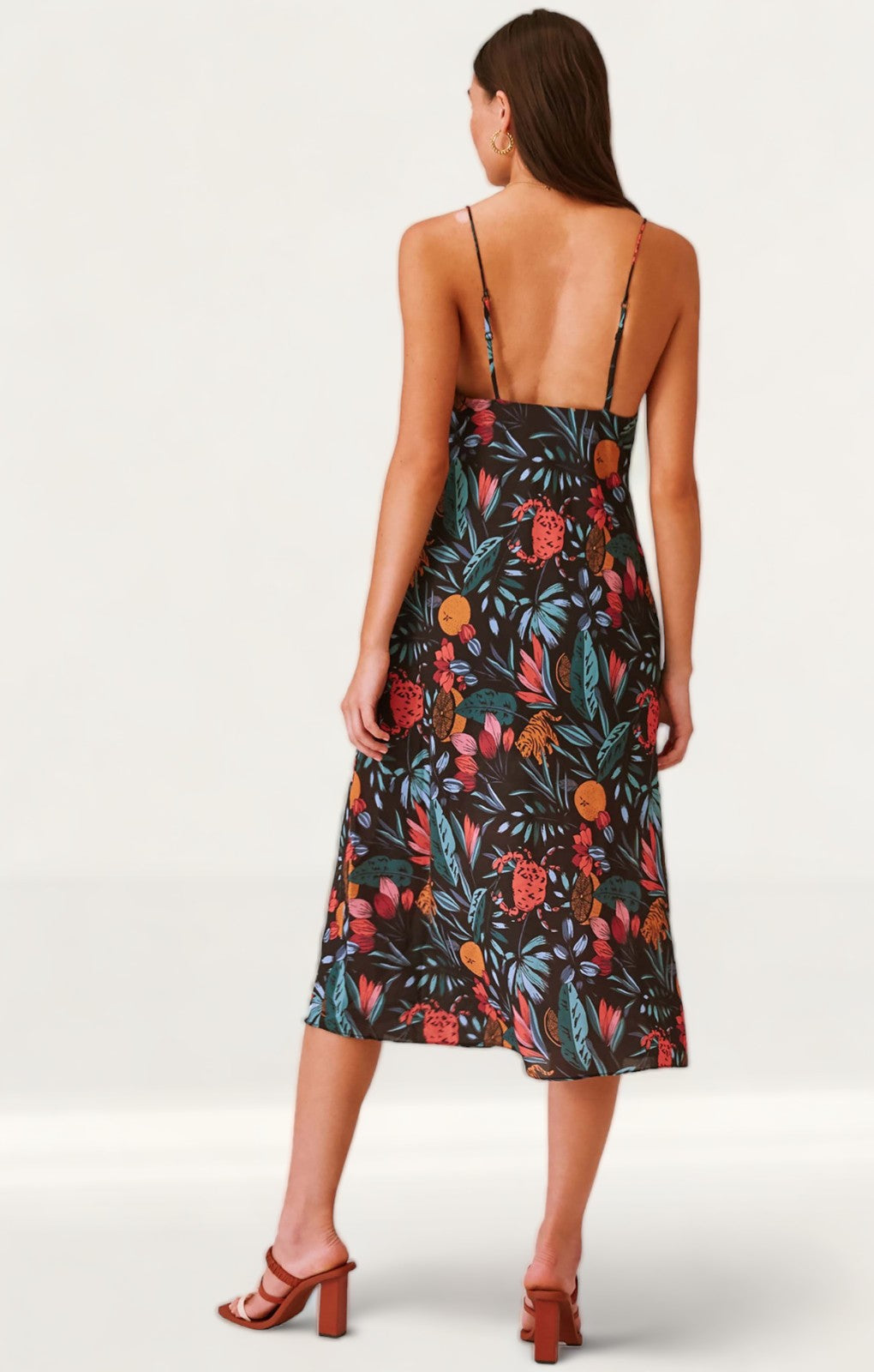 Finders Keepers Black Tropical Sally Dress