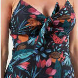 Finders Keepers Black Tropical Sally Dress