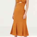 Finders Keepers Terracotta Jacques Midi Dress product image