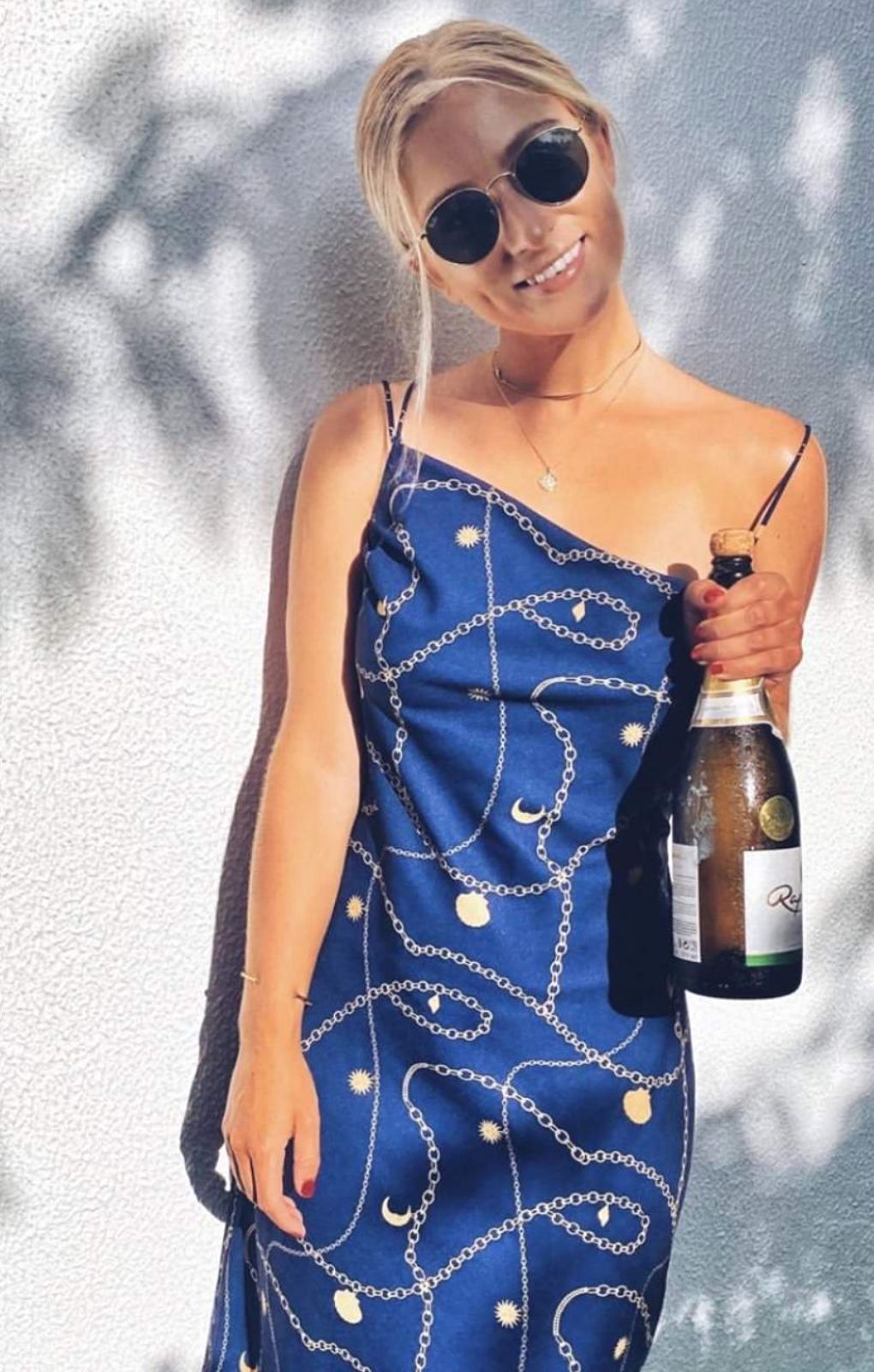 Finders Keepers Navy Chains Dress