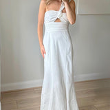 Finders Keepers Ivory Jacques Midi Dress