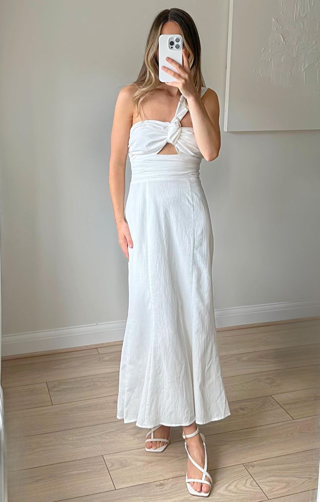 Finders Keepers Ivory Jacques Midi Dress
