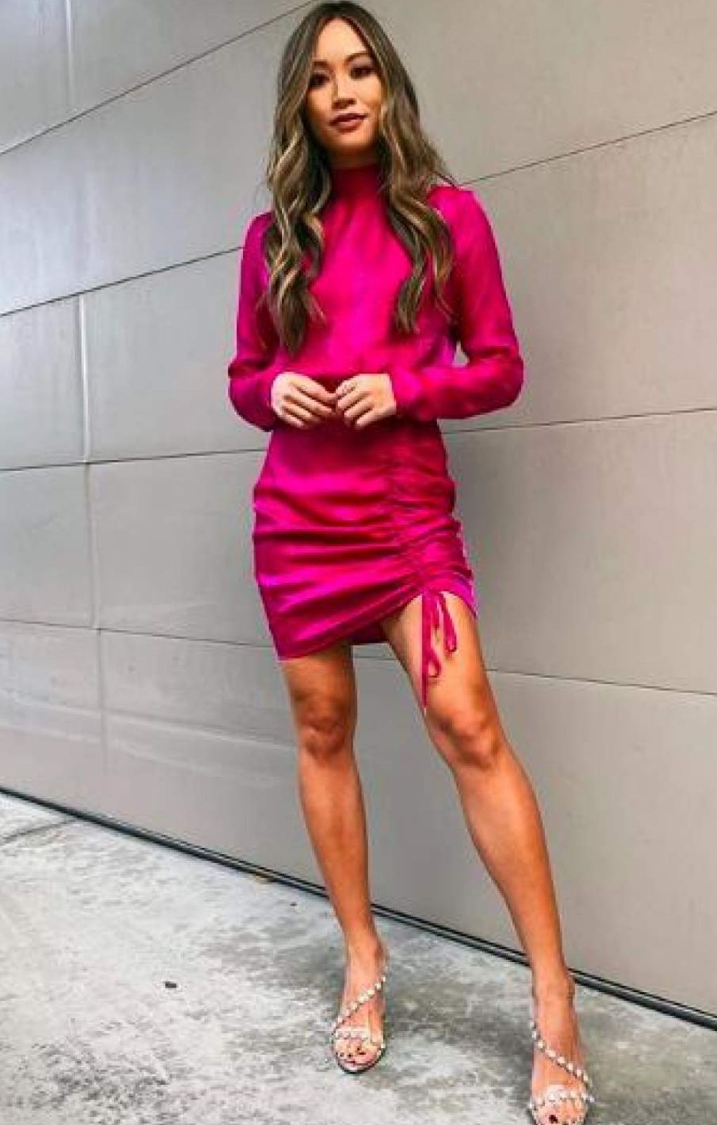 Finders Keepers Yasmine Fuchsia Dress product image