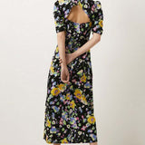 Oasis Crinkle Floral Tie Front Midi Dress product image