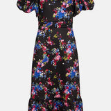 Oasis Ditsy Floral Tiered Scuba Midi Dress product image