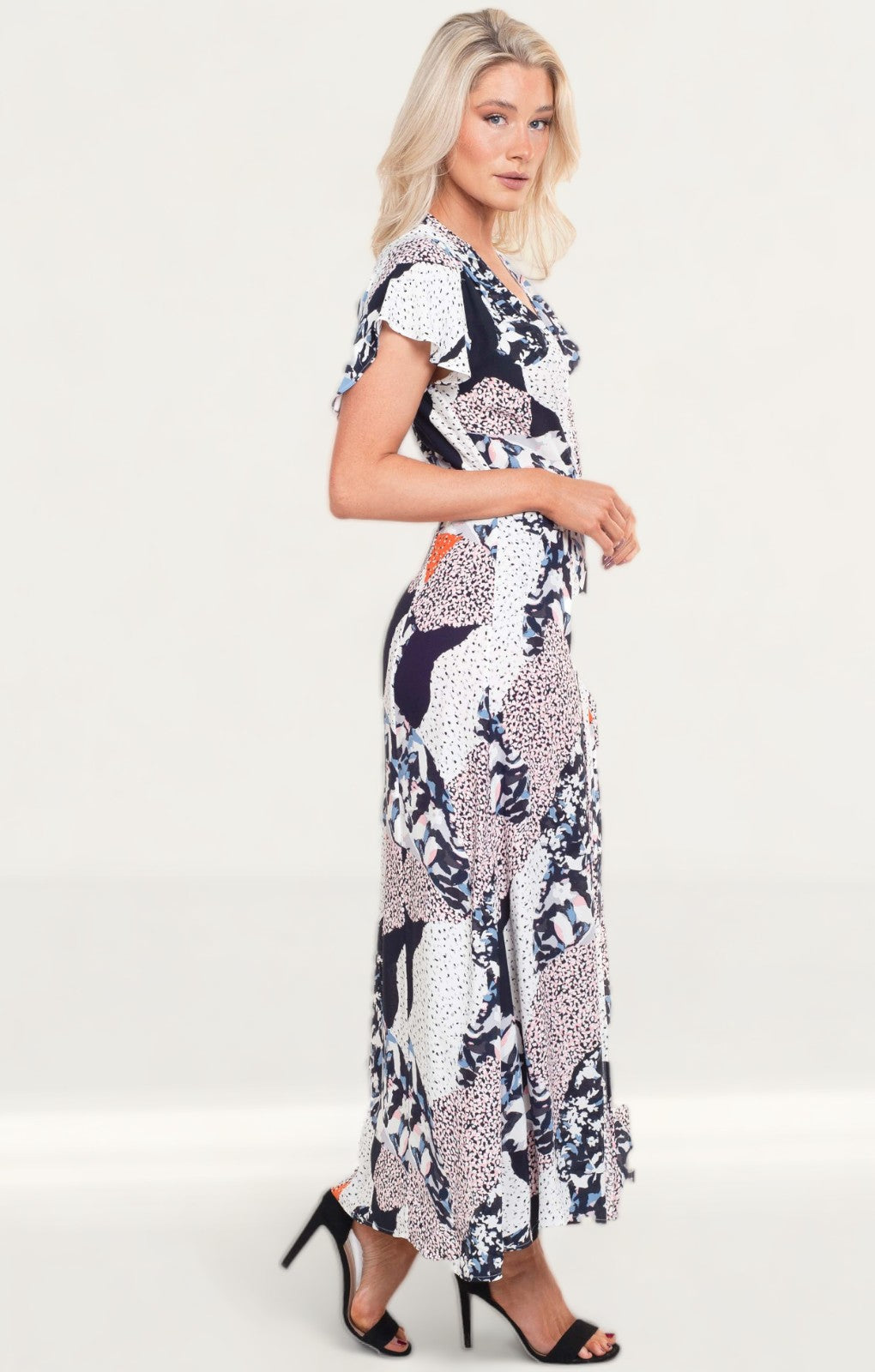 French Connection Asha Drape Maxi Dress