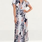 French Connection Asha Drape Maxi Dress