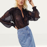 French Connection Augustine Recycled Crinkle Smock Top