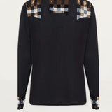 French Connection Black Bala Sequin Shirt