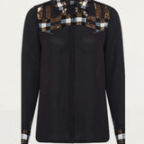 French Connection Black Bala Sequin Shirt product image