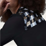 French Connection Black Bala Sequin Shirt