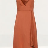 French Connection Cinnamon Satin Cowl Neck Midi Dress product image