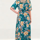 French Connection Claribel Floral Midi Shirt Dress