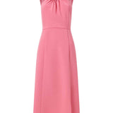 French Connection Eco Crepe Ring Halterneck Dress in Pink product image