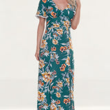 French Connection Evergreen Claribel Floral Maxi