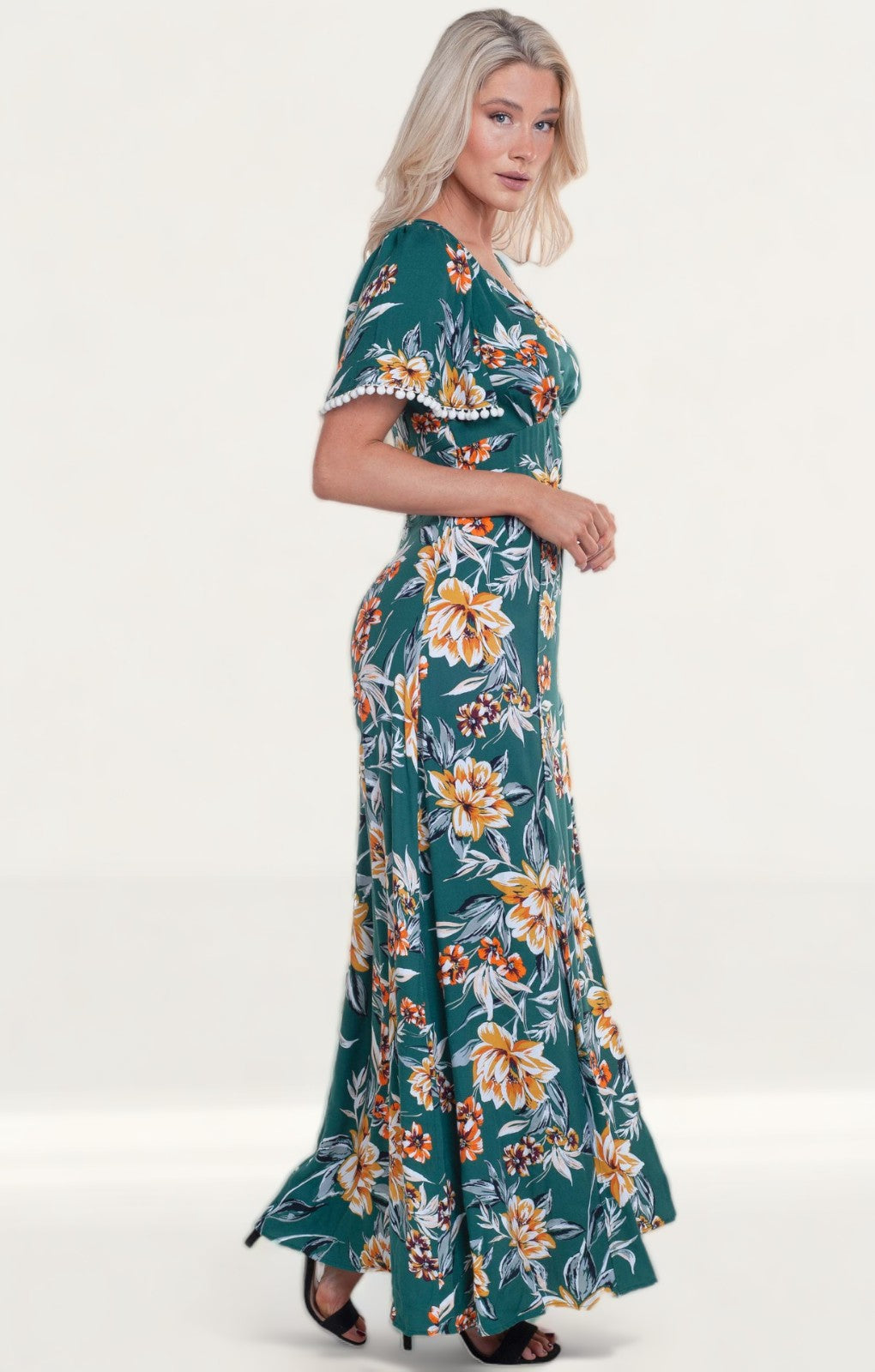 French Connection Evergreen Claribel Floral Maxi