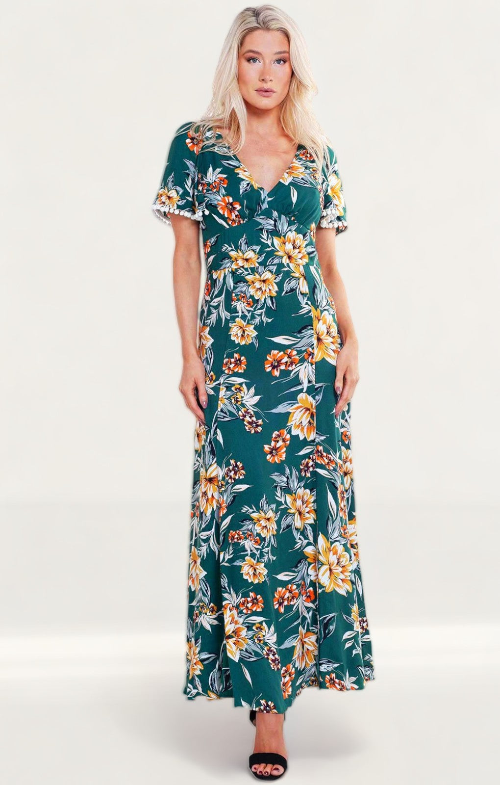 French Connection Evergreen Claribel Floral Maxi